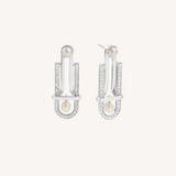 Art Deco Earrings White Gold