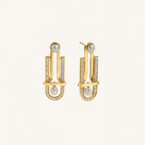 Art Deco Earrings Yellow Gold