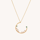 مجموعة طوق الزمرد العقد