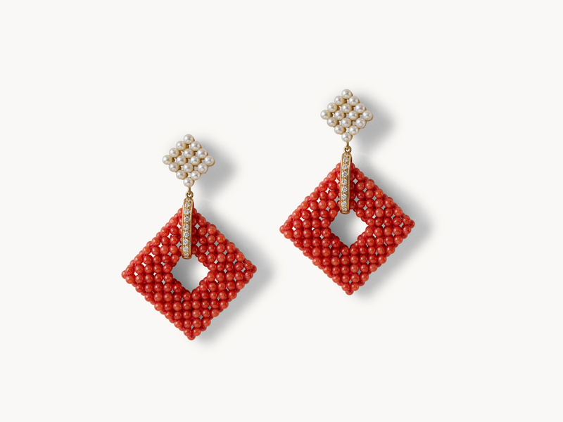 Coral Earrings