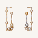 أقراط اللؤلؤ متعددة الألوان