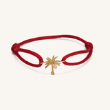 سوار خيط أحمر اللون على شكل شجرة نخيل