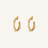 Sunlit Yellow Aurora Hoop Earrings