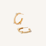 Sunlit Yellow Aurora Hoop Earrings