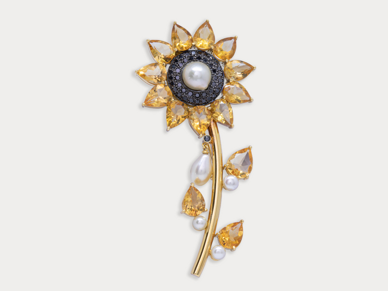 Sun Flower Brooch