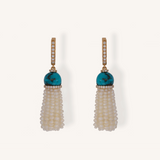 أقراط شرابة من الفيروز