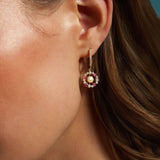 Blue Sapphire Stud White Gold