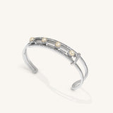 Art Deco Bangle White Gold