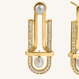 Art Deco Earrings Yellow Gold