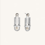 Art Deco Earrings White Gold