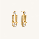 Art Deco Earrings Yellow Gold