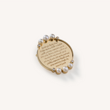 Small Ayat Al Kursi Brooch - Yellow Gold