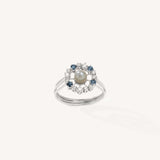 Blue Sapphire Ring (White Gold)