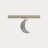 Dangling Crescent Brooch