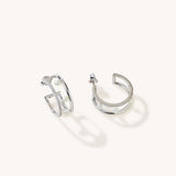 Droplet Earrings (White Gold)