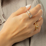 Droplet Ring (White Gold)