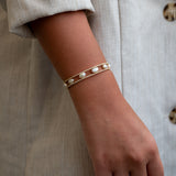 Floating Pearls & Diamonds Bangle