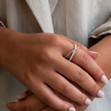 Infinity Diamond Ring White Gold