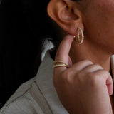 Infinity Diamond Ring Yellow Gold