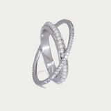 Infinity Diamond Ring White Gold