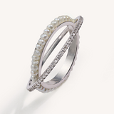 Infinity Diamond Ring White Gold