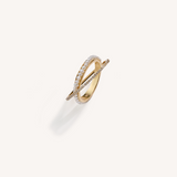 Infinity Diamond Ring Yellow Gold