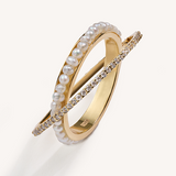 Infinity Diamond Ring Yellow Gold
