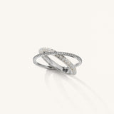 Infinity Diamond Ring White Gold