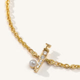 Letter Collection - Initial Bracelet Diamonds