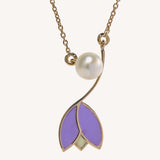 Purple Tulip Pendant