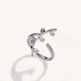 Lunar Ring White Gold