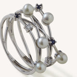 خاتم أعواد الثقاب - من الذهب الأبيض