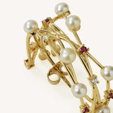 أقراط أعواد الثقاب - من الذهب الأصفر