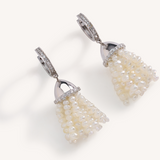 Micro Tassel Earring (White Gold)