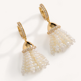 Micro Tassel Earrings (Yellow Gold)
