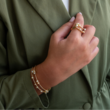 Multicolored Pearls Bangle