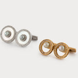 Pearl Disk Cufflinks