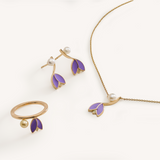 Purple Tulip Pendant