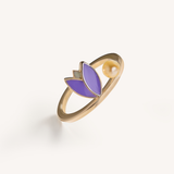 Purple Tulip Ring
