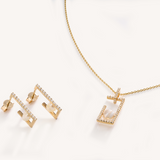 Solo Floating Pearl Earrings