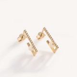 Solo Floating Pearl Earrings