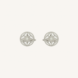 Star Cufflinks White Gold
