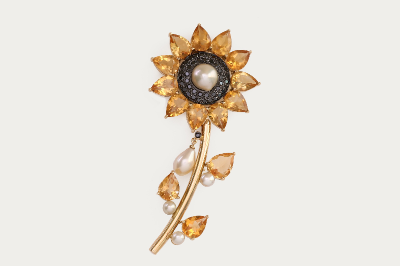 Sun Flower Brooch