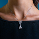 Rotating Matchsticks Pendant Yellow Gold